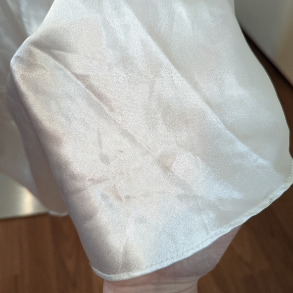 Vintage Val Mode Bridal lingerie Slip Midi Length Lace Satin Beading - Picture 8 of 9